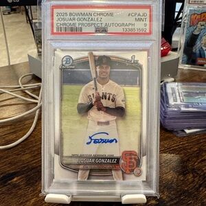 2025 Bowman Chrome Josuar Gonzalez Prospect Auto